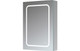 Brilliance 500mm 1 Door Front-Lit LED Bathroom Mirror Cabinet  Junction 2 Interiors Bathrooms