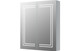 Lustrous 600mm 2 Door Front-Lit LED Bathroom Mirror Cabinet  Junction 2 Interiors Bathrooms