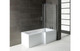L-Shape Shower Bath  Panel & Screen 1700x700-850x410mm No Tap Hole  Junction 2 Interiors Bathrooms