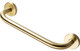 Straight 35cm Bathroom Grab Rail - Brushed Brass  Junction 2 Interiors Bathrooms