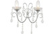 Calabria 2 Arm Chandelier Wall Light - Chrome  Junction 2 Interiors Bathrooms