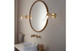 Mazar Wall Light - Brushed Brass  Junction 2 Interiors Bathrooms