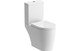 Bronte Rimless Close Coupled Open Back WC Toilet & Soft Close Seat  Junction 2 Interiors Bathrooms