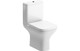 Sylva Short Projection Close Coupled Open Back WC Toilet & Wrapover Soft Close Seat  Junction 2 Interiors Bathrooms