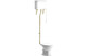 Piva High Level WC Toilet w/Brushed Brass Finish & Soft Close Seat  Junction 2 Interiors Bathrooms