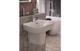 Aydin 600x400mm 1 Tap Hole Basin & Full Pedestal  Junction 2 Interiors Bathrooms