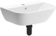 Sylva 450x320mm 1 Tap Hole Cloakroom Basin & Black Bottle Trap  Junction 2 Interiors Bathrooms