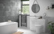 Valdivian 655mm Bathroom Vanity Basin Unit & Basin - White Gloss  Junction 2 Interiors Bathrooms