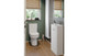 Rochford 410mm Floor Standing 1 Door Bathroom Vanity Basin Unit & Basin - White Gloss  Junction 2 Interiors Bathrooms