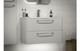 Statt 810mm 2 Drawer Bathroom Wall Unit & Basin - White Gloss  Junction 2 Interiors Bathrooms