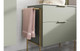 Jaipur 815mm Wall Hung 2 Drawer Bathroom Vanity Basin Unit & Basin - Matt Olive Green  Junction 2 Interiors Bathrooms