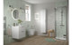 Jaipur 615mm Floor Standing 2 Door Bathroom Vanity Basin Unit & Basin - Matt White  Junction 2 Interiors Bathrooms