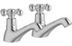 J2 Bathrooms Saimaa Basin Pillar Taps - Chrome JTWO105751 