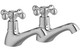 J2 Bathrooms Saimaa Bath Pillar Taps - Chrome JTWO105753 