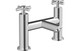 J2 Bathrooms Mauna Chrome Bath Filler - Crosshead Handles JTWO105764 