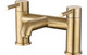 J2 Bathrooms Kuang Deck Mounted Bath Filler - Brushed Brass JTWO105803 
