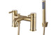 J2 Bathrooms Kuang Bath Shower Mixer & Bracket - Brushed Brass JTWO105804 