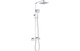J2 Bathrooms Antares Cool-Touch Thermostatic Mixer Shower with riser & Overhead Kit JTWO105829 