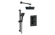 J2 Bathrooms Square Concealed Valve Head & Arm Shower Pack - Matt Black JTWO108090 