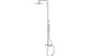  Vema Thermostatic Exposed Shower Square Bar Valve with Fixed Head & Riser - Chrome DICM0466_J2 