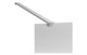 J2 Bathrooms Yukon 800mm Fluted Shower Wetroom Panel & Support Bar - Chrome JTWO107529 