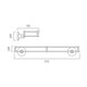  VADO Tournament Clear Glass Shelf 510mm (20'') AX-TOU-185A-CP 