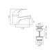  VADO Matrix Mono Basin Mixer + Universal Basin Waste AX-MAT-100/CC-CP 