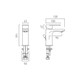  VADO Metiz Mono Basin Mixer + Pop-Up Waste AX-MET-100-CP 