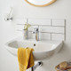  VADO Metiz Mono Basin Mixer + Push Basin Waste AX-MET-100/CC-CP 