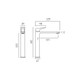  VADO Cameo Lever Extended Tall Mono Basin Mixer 5 L/Min Flow Regulator CAM-200E/SB-CP 