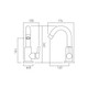  VADO Elements Air Mono Sink Mixer Single Lever With Swivel Spout ELA-150S-C/P 