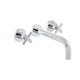  VADO Elements 3 Hole Basin Mixer With 200mm Spout Wall Mounted ELW-109FLA-C/P 