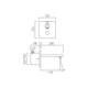  VADO I-Tech Notion Infra-Red Basin Mixer Wall Mounted IR-109/NOT-C/P 
