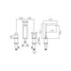  VADO Notion 3 Hole Basin Mixer Deck Mounted NOT-101F-C/P 