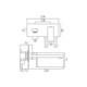  VADO Notion 2 Hole Basin Mixer With 220mm Spout Single Lever NOT-109FS/A-220-CP 