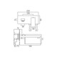  VADO Notion 2 Hole Basin Mixer Single Lever Wall Mounted NOT-109FS/A-C/P 