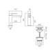  VADO Notion SlimlineMono Basin Mixer Smooth Bodied Single Lever Waste NOT-200/CC-C/P 