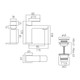  VADO Phase Mini Mono Basin Mixer Smooth Bodied Single Lever inc Waste PHA-200MF/CC-C/P 