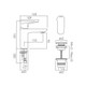  VADO Photon Mono Basin Mixer Smooth Bodied Single Lever Deck Mounted PHO-100FW/CC-CP 