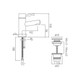  VADO Zoo Mono Basin Mixer Smooth Bodied Single Lever ZOO-100F/CC-C/P 