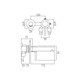  VADO Zoo 2 Hole Basin Mixer Single Lever Wall Mounted ZOO-109S/A-C/P 