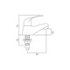  VADO Matrix Basin Pillar Tap Cold Only AX-MAT-106/CL-CP 