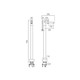  VADO Life Bath Shower Mixer With Shower Kit Single Lever LIF-233-CP 