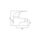  VADO Matrix Mono Bidet Mixer + Pop-Up Waste AX-MAT-110-CP 