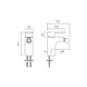 VADO Metiz Mono Bidet Mixer + Pop-Up Waste AX-MET-110-CP 