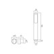  VADO Zoo Single Function Wall Mount Mini Shower Kit ZOO-SFMK-C/P 