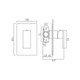  VADO Notion Concealed Manual Valve Single Lever NOT-145A-C/P 