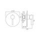  VADO Zoo Round Concealed Manual Valve Single Lever ZOO-145A/RO-C/P 