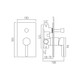  VADO Zoo Square Concealed Single Lever Manual Valve & Diverter ZOO-147A/SQ-C/P 