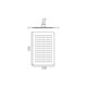  VADO Aquablade Slimline Rect Shower Head, 300 x 200mm (12 x 8'') AQB-20X30-C/P 